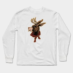 Hipster Jackalope Long Sleeve T-Shirt